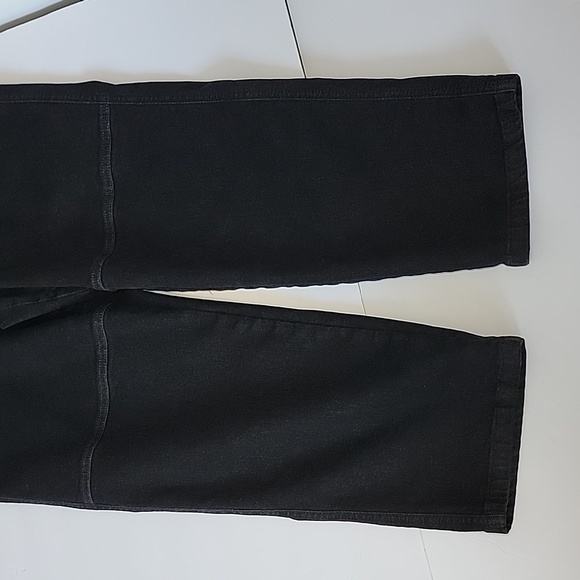 LIZ CLAIBORNE MID RISE BLACK CROP JEANS/ SIZE 12P. - Picture 9 of 11